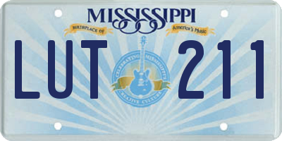 MS license plate LUT211