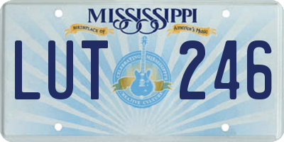 MS license plate LUT246
