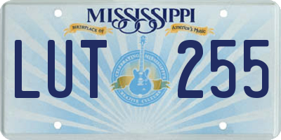MS license plate LUT255
