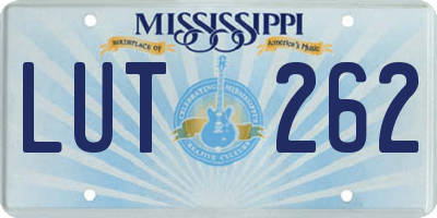 MS license plate LUT262