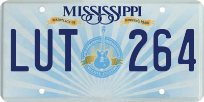 MS license plate LUT264