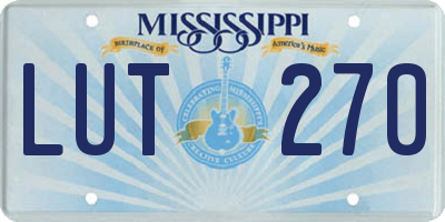 MS license plate LUT270