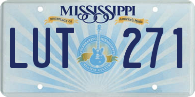 MS license plate LUT271