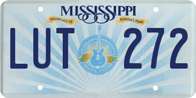 MS license plate LUT272