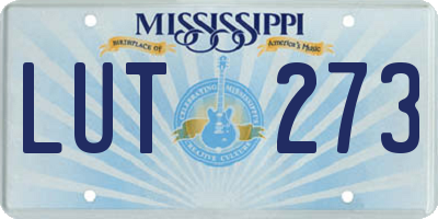MS license plate LUT273