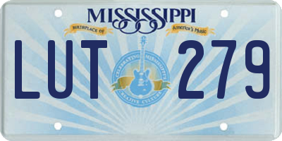 MS license plate LUT279
