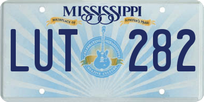 MS license plate LUT282