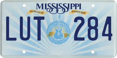 MS license plate LUT284