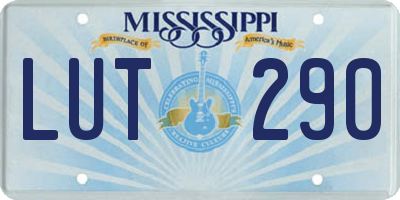 MS license plate LUT290