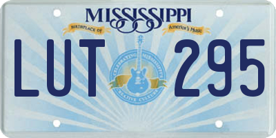 MS license plate LUT295