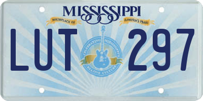 MS license plate LUT297