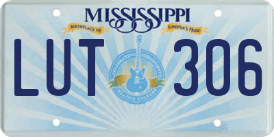 MS license plate LUT306