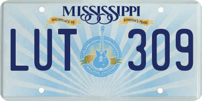 MS license plate LUT309