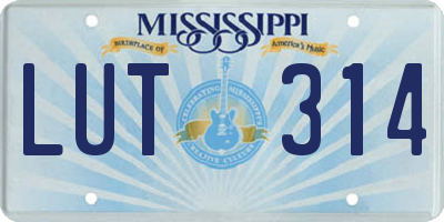 MS license plate LUT314