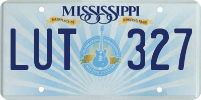 MS license plate LUT327