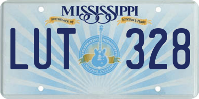 MS license plate LUT328