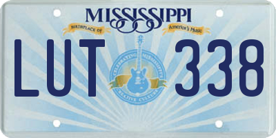 MS license plate LUT338