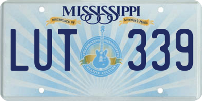 MS license plate LUT339
