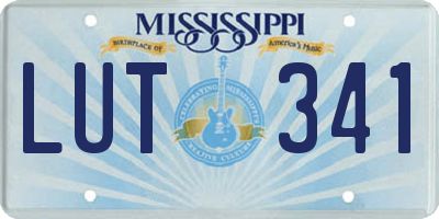 MS license plate LUT341