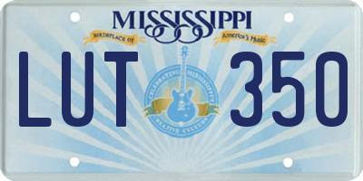 MS license plate LUT350