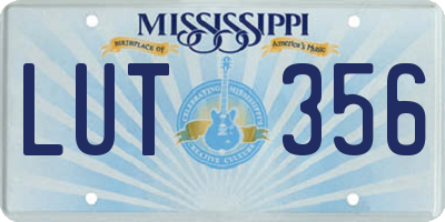 MS license plate LUT356