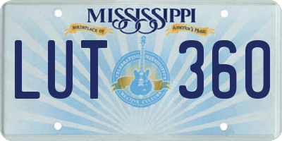 MS license plate LUT360