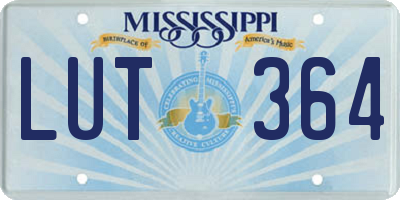 MS license plate LUT364