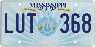 MS license plate LUT368
