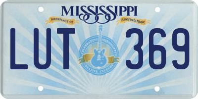 MS license plate LUT369