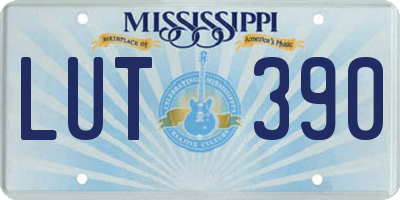 MS license plate LUT390