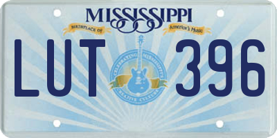 MS license plate LUT396
