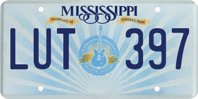 MS license plate LUT397