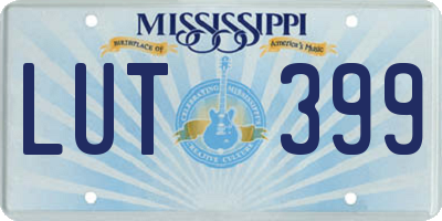 MS license plate LUT399