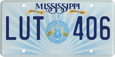 MS license plate LUT406