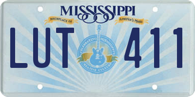 MS license plate LUT411