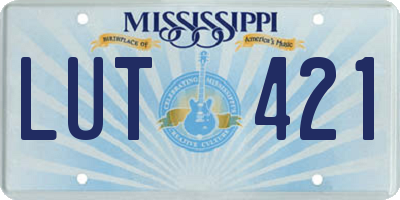 MS license plate LUT421