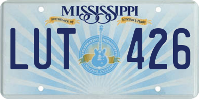 MS license plate LUT426