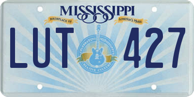 MS license plate LUT427