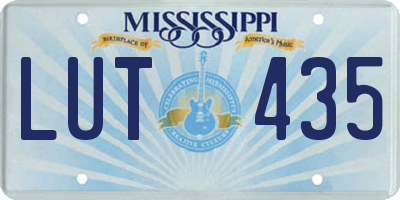 MS license plate LUT435