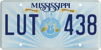 MS license plate LUT438