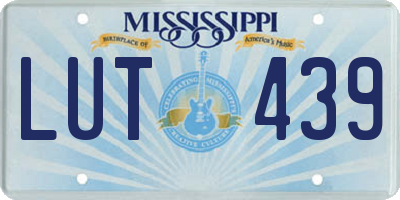 MS license plate LUT439