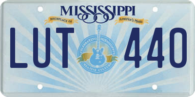 MS license plate LUT440