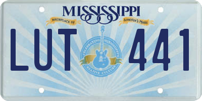 MS license plate LUT441
