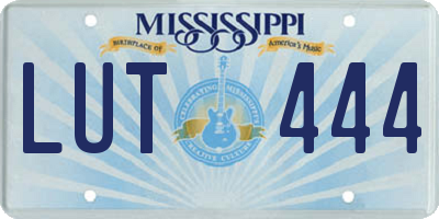 MS license plate LUT444