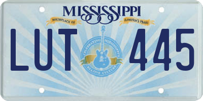 MS license plate LUT445