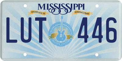 MS license plate LUT446