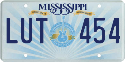MS license plate LUT454