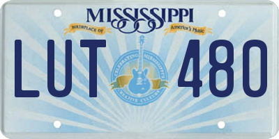 MS license plate LUT480