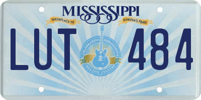 MS license plate LUT484