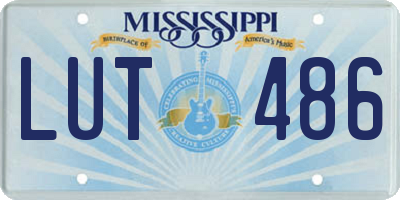 MS license plate LUT486